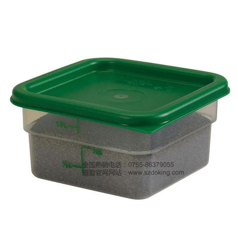 2SFSPP美國CAMBRO勘寶半透明方形食品盒 刻度盒